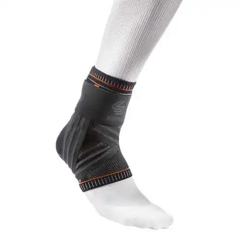 Shock Doctor 2052 Ultra Knit Ankle Brace with Figure 6 Strap and Stays - Black
