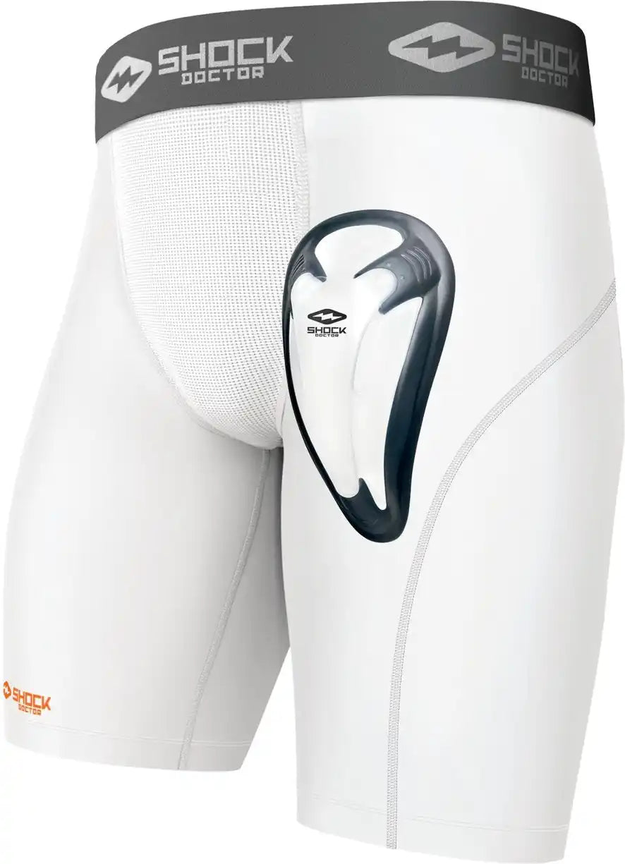 Shock Doctor 221 Compshor W/biocup Blk - White - l