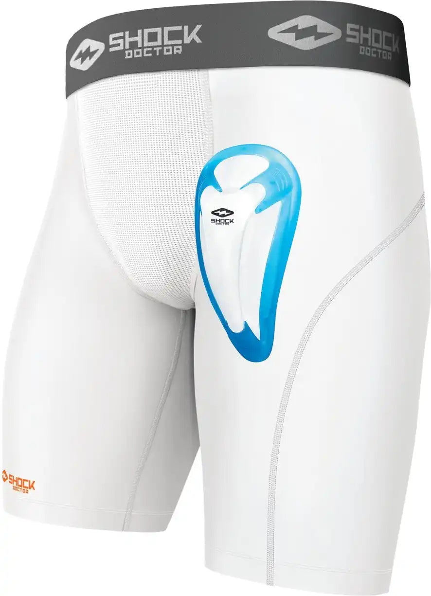 Shock Doctor 221 Compshor W/biocup Blk - White - m