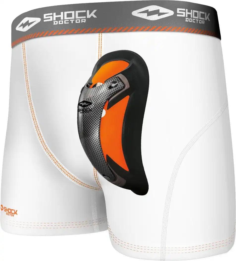 Shock Doctor 335 Ultra Pro Boxer Comp Short W/ultra Cup Blk - White - s