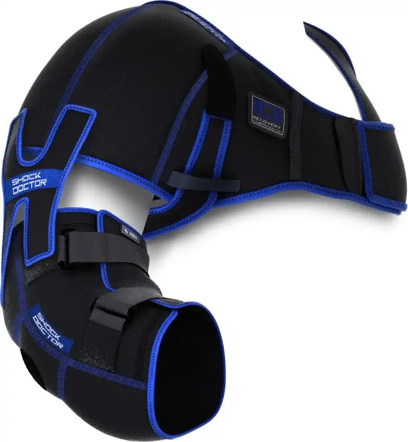 Shock Doctor 755 Ice Recovery Shoulder Elbow Compression Wrap - Black / s