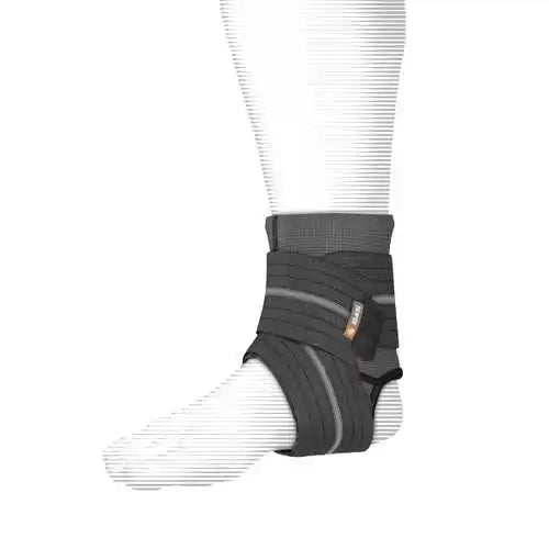 Shock Doctor 845 Ankle Sleeve with Compression Wrap Support Adult - Black