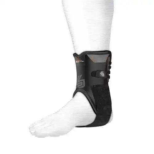 Shock Doctor 847 Ankle Stabilizer with Flexible Support Stays Adult - Black