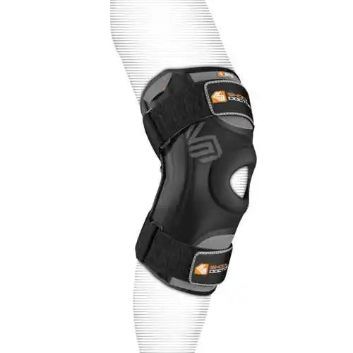 Shock Doctor 870 Knee Stabilizer with Flexible Support Stays Adult - Black