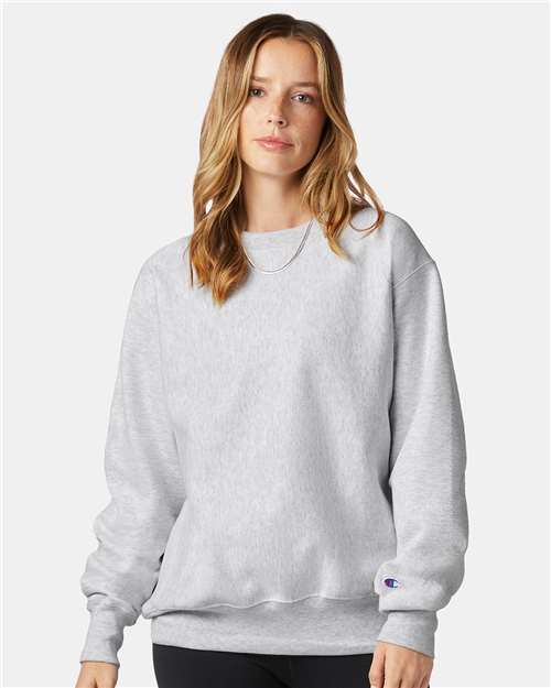 Silver Grey Reverse Weave® Crewneck Sweatshirt - S149