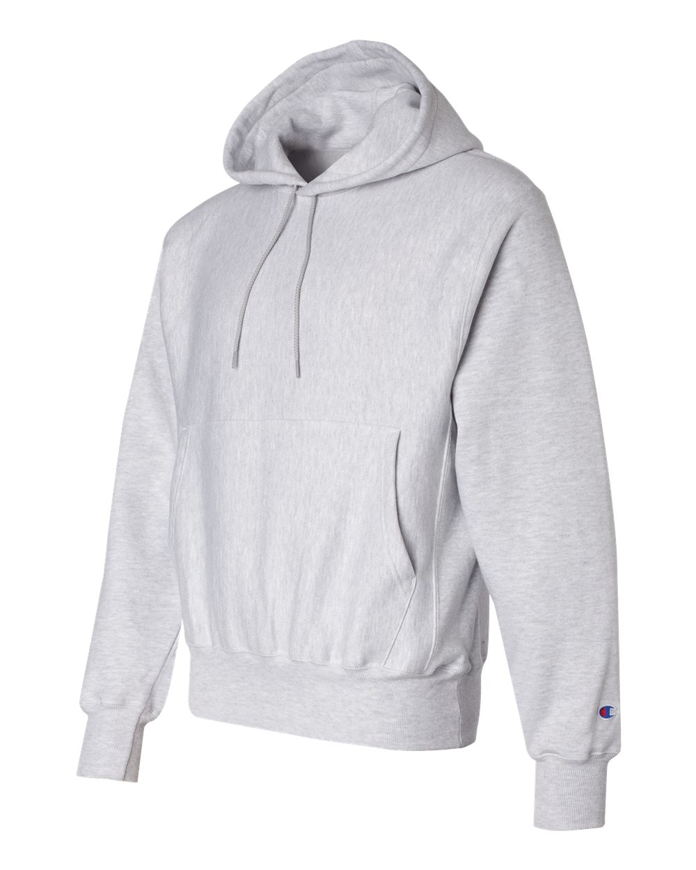 Silver Grey Reverse Weave® Hooded Sweatshirt - S101