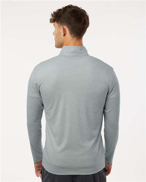 Silver Melange Performance Mélange Quarter-Zip Pullover - 4HM700