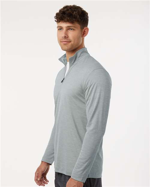 Silver Melange Performance Mélange Quarter-Zip Pullover - 4HM700