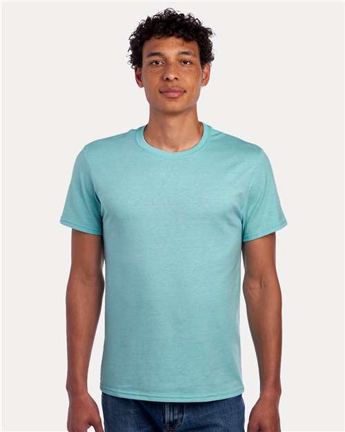 Simply Aqua Heather Premium Blend Ring-Spun T-Shirt - 560MR