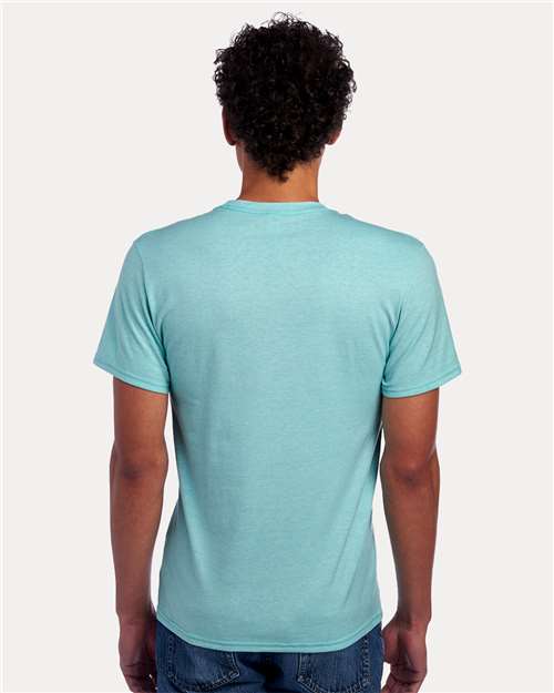 Simply Aqua Heather Premium Blend Ring-Spun T-Shirt - 560MR