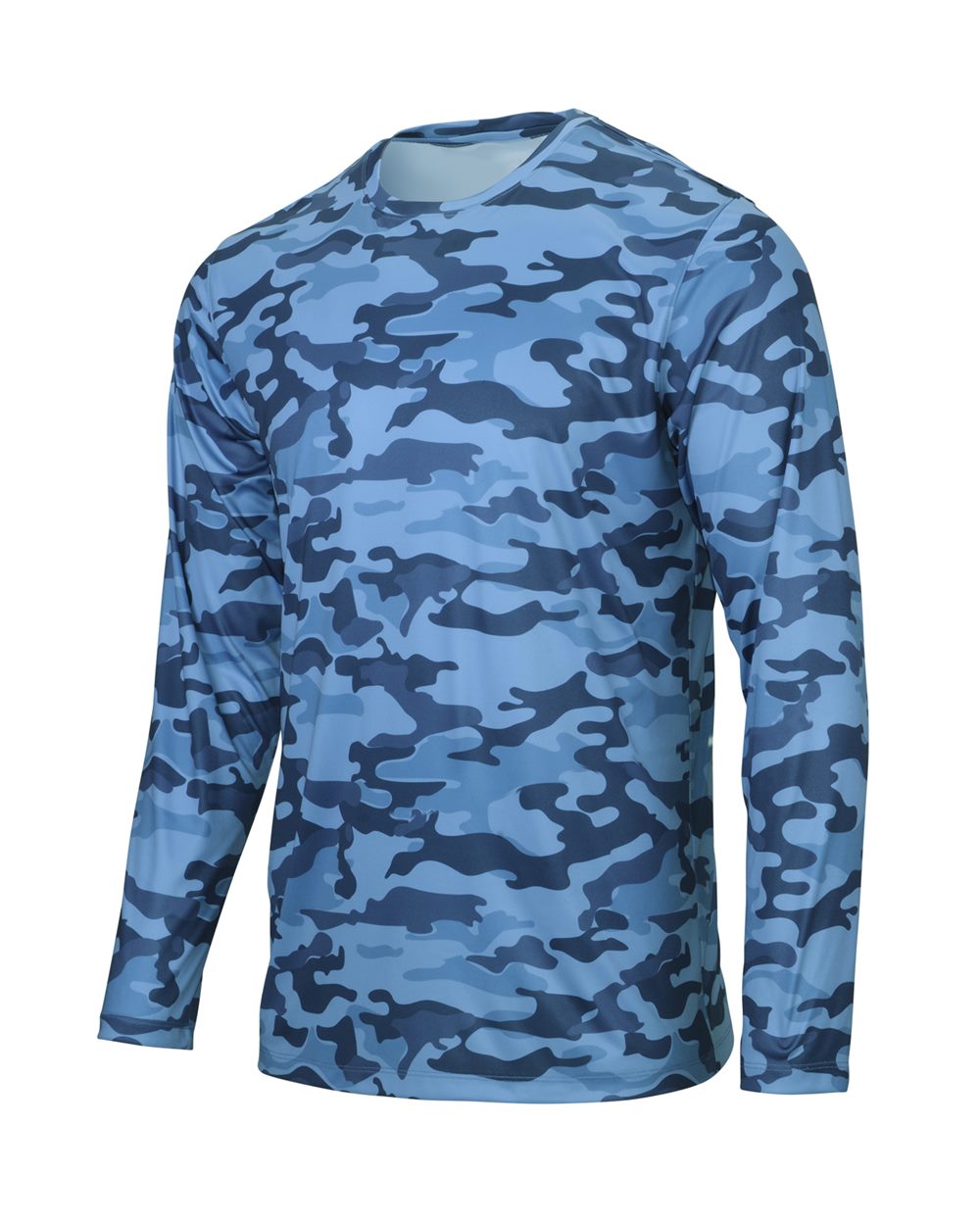 Sky Camo Woodland Performance Long Sleeve T-Shirt - 238