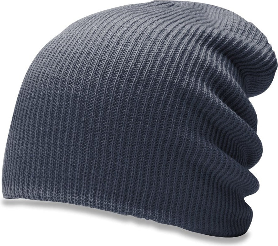 Slate Super Slouch Knit Beanie