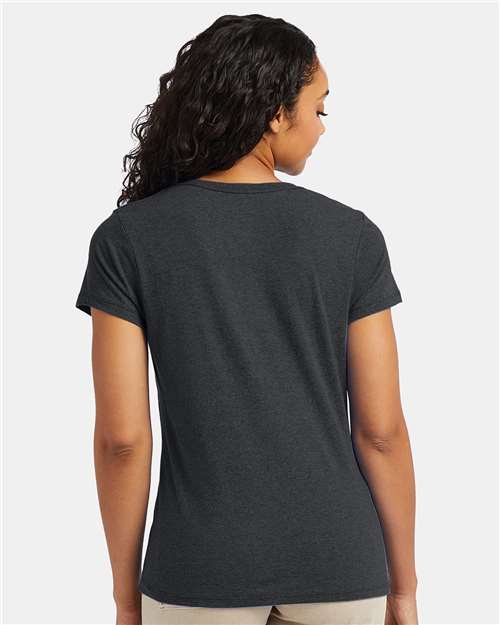 Slate Triblend Perfect-T Women’s Triblend V-Neck T-Shirt - 42VT