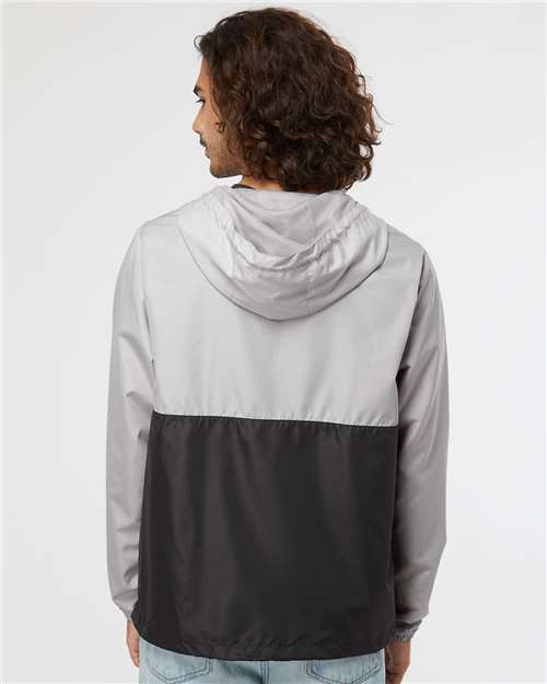 Smoke/ Graphite Lightweight Quarter-Zip Windbreaker Pullover Jacket - EXP54LWP