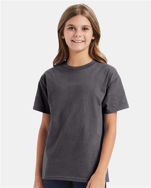 Smoke Grey Authentic Youth T-Shirt - 5450