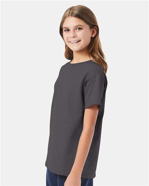 Smoke Grey Essential-T Youth T-Shirt - 5480