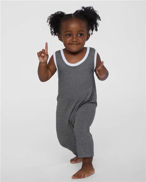 Smoke Melange Infant Harborside Mélange Tank Romper - 4492