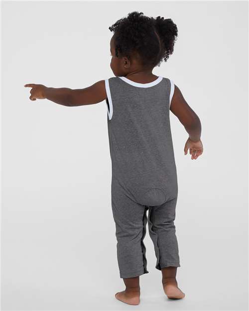 Smoke Melange Infant Harborside Mélange Tank Romper - 4492