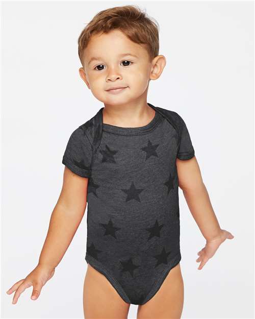 Smoke Star Infant Star Print Bodysuit - 4329