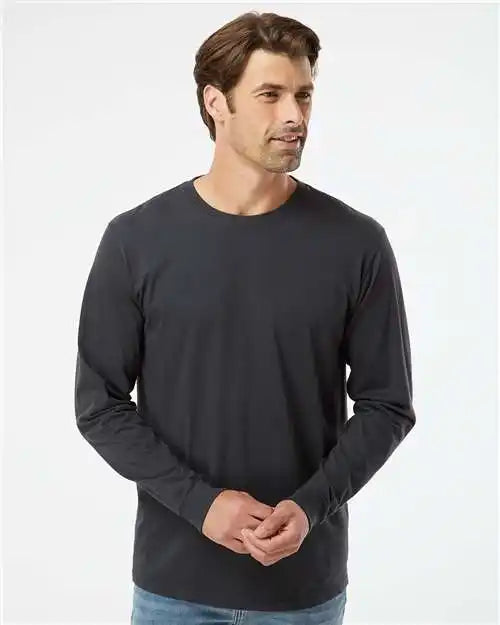 Softshirts 420s Organic Long Sleeve T-shirt - 420 - Black