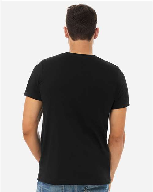 Solid Black Blend CVC Jersey Tee - 3001CVC