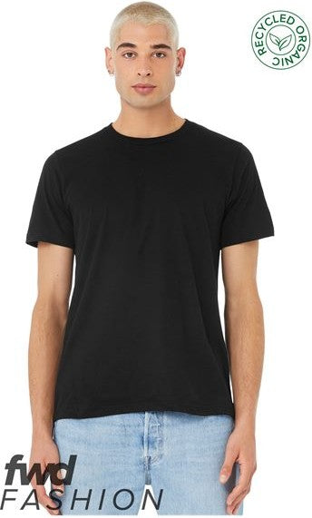 Solid Black Blend FWD Fashion Jersey Recycled Organic Tee - 3001RCY