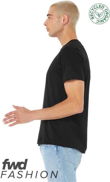 Solid Black Blend FWD Fashion Jersey Recycled Organic Tee - 3001RCY