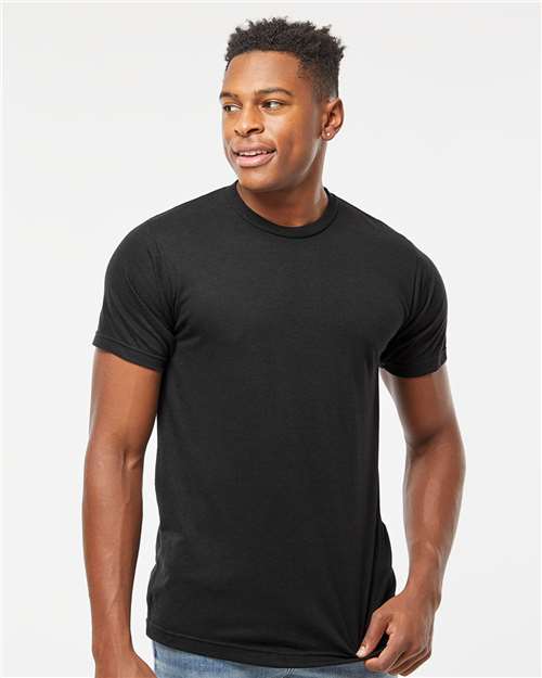 Solid Black Tri Blend Tri-Blend T-Shirt - 254
