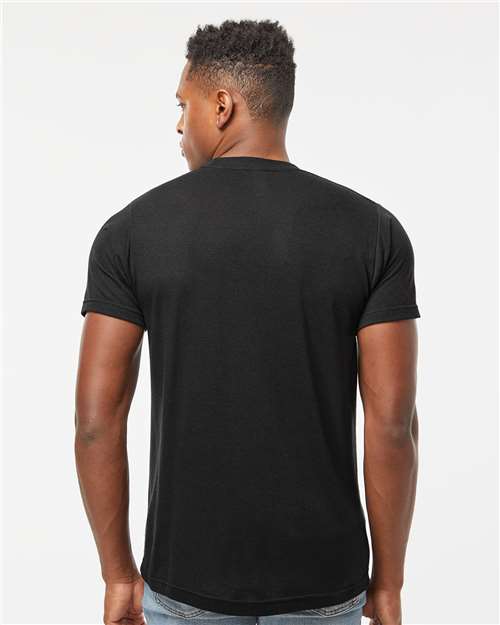 Solid Black Tri Blend Tri-Blend T-Shirt - 254