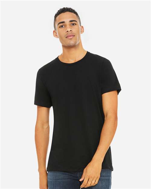 Solid Black Triblend Triblend Tee - 3413