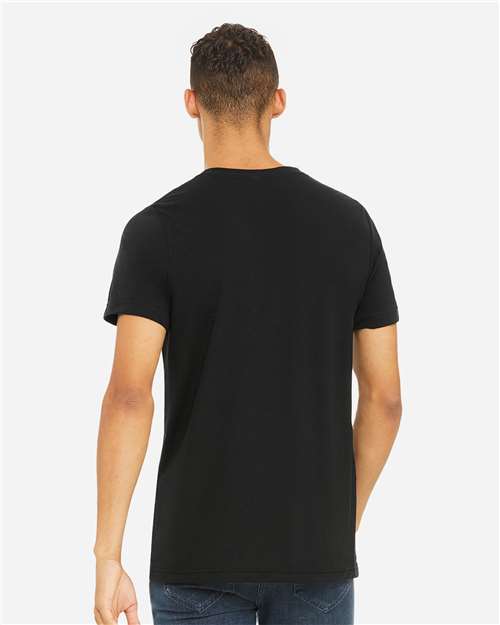 Solid Black Triblend Triblend Tee - 3413