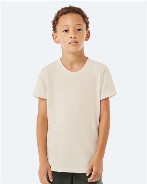 Solid Natural Triblend Youth Triblend Tee - 3413Y