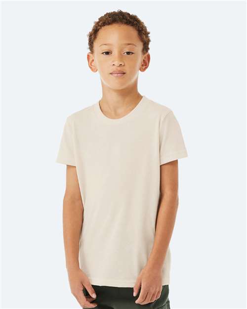 Solid Natural Triblend Youth Triblend Tee - 3413Y