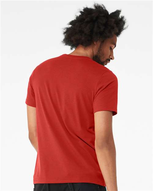 Solid Red Blend CVC Jersey Tee - 3001CVC