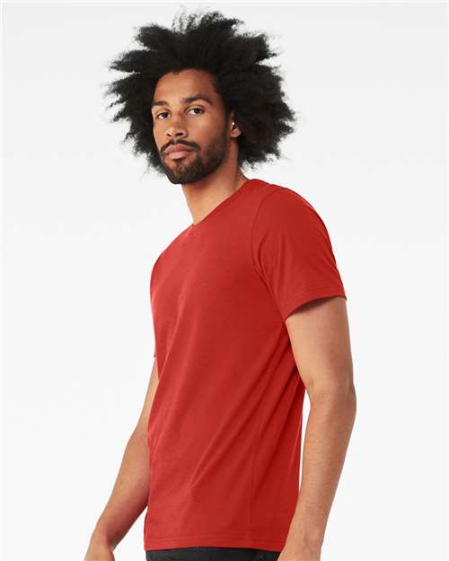 Solid Red Blend CVC Jersey Tee - 3001CVC