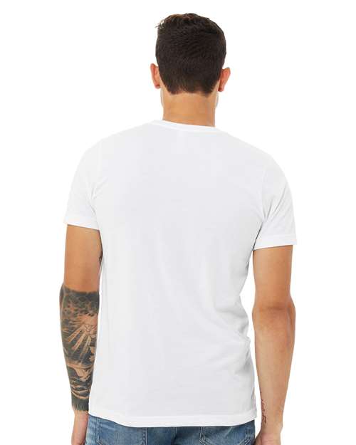 Solid White Blend CVC Jersey Tee - 3001CVC