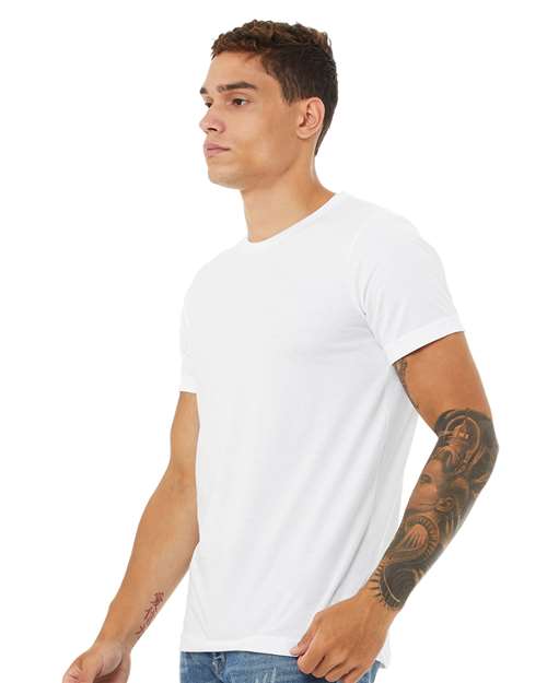 Solid White Blend CVC Jersey Tee - 3001CVC