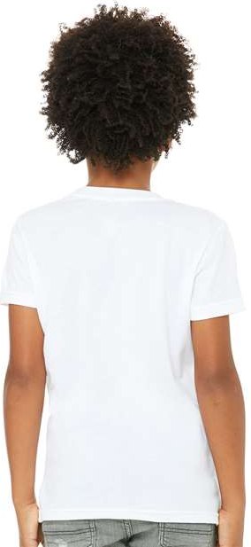 Solid White Blend Youth CVC Jersey Tee - 3001YCVC