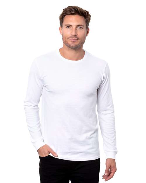 Solid White Epic CVC Long Sleeve T-Shirt - T3001
