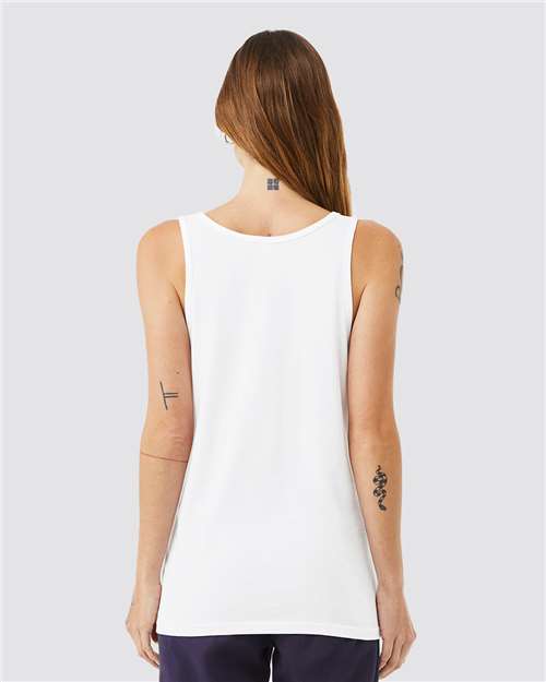 Solid White Triblend Triblend Tank - 3484