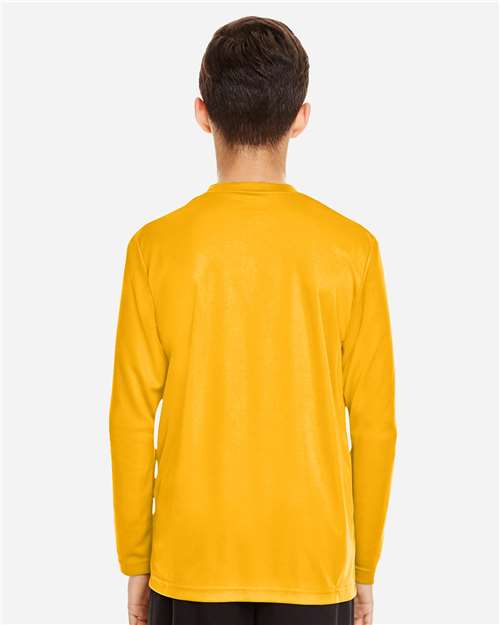 Sport Athletic Gold Youth Zone Performance Long Sleeve T-Shirt - TT11YL
