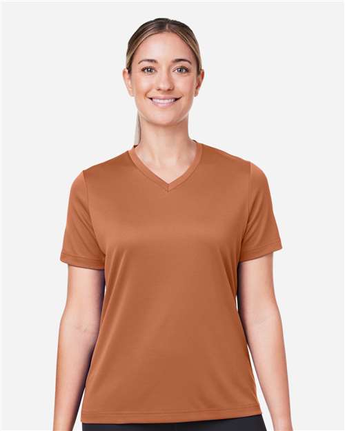 Sport Burnt Orange Women's Zone Performance Mesh T-Shirt - TT15W