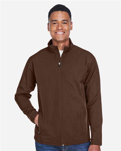 Sport Dark Brown Men's Leader Soft Shell Jacket - TT80