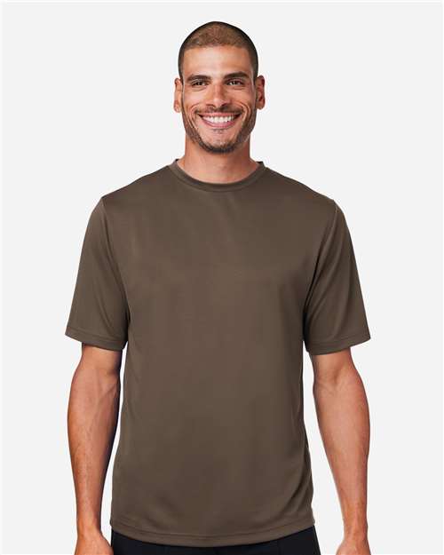 Sport Dark Brown Men's Zone Performance Mesh T-Shirt - TT15