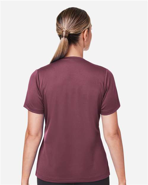 Sport Dark Maroon Women's Zone Performance Mesh T-Shirt - TT15W