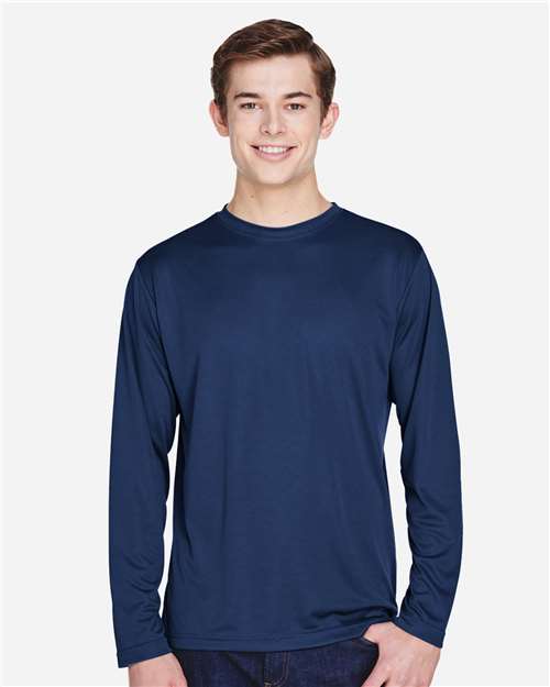 Sport Dark Navy Men's Zone Performance Long Sleeve T-Shirt - TT11L