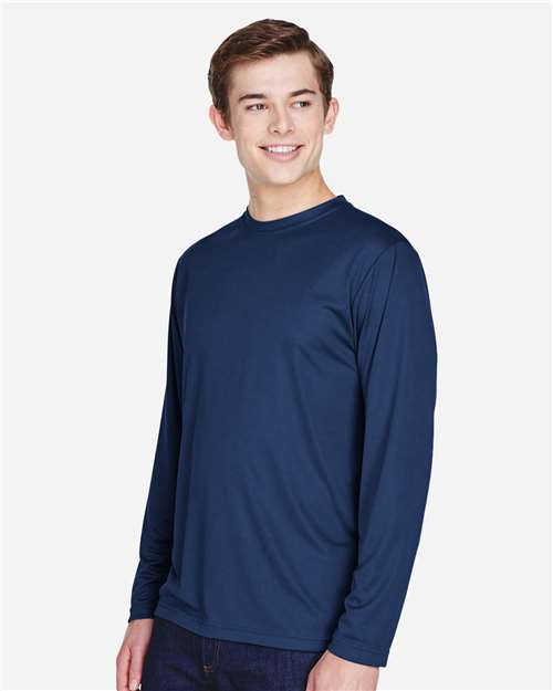 Sport Dark Navy Men's Zone Performance Long Sleeve T-Shirt - TT11L