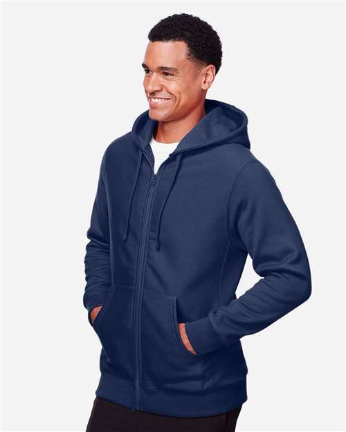 Sport Dark Navy Unisex Zone HydroSport™ Heavyweight Full-Zip Hooded Sweatshirt - TT95