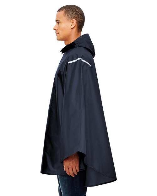 Sport Dark Navy Unisex Zone Protect Packable Poncho - TT71