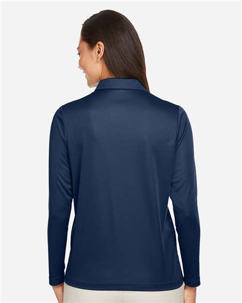 Sport Dark Navy Women's Zone Performance Long Sleeve Polo - TT51LW